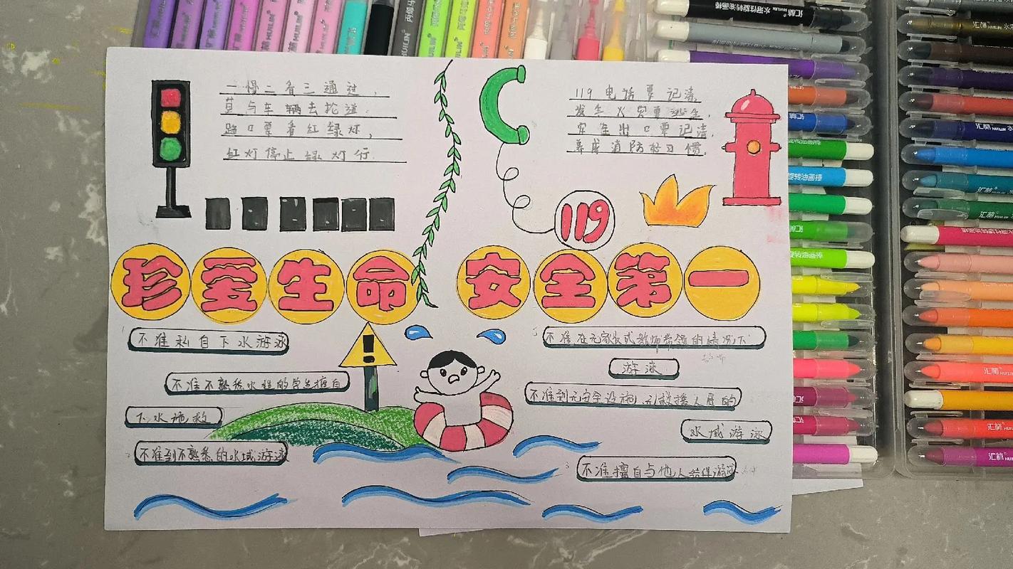 珍爱生命安全出行绘画主题 - 珍爱生命安全出行绘画主题图片 第5张 珍爱生命安全出行绘画主题 - 珍爱生命安全出行绘画主题图片 第5张