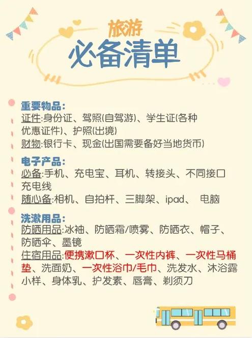 长期出行必备清单,长期旅行要带什么 第4张 长期出行必备清单,长期旅行要带什么 第4张