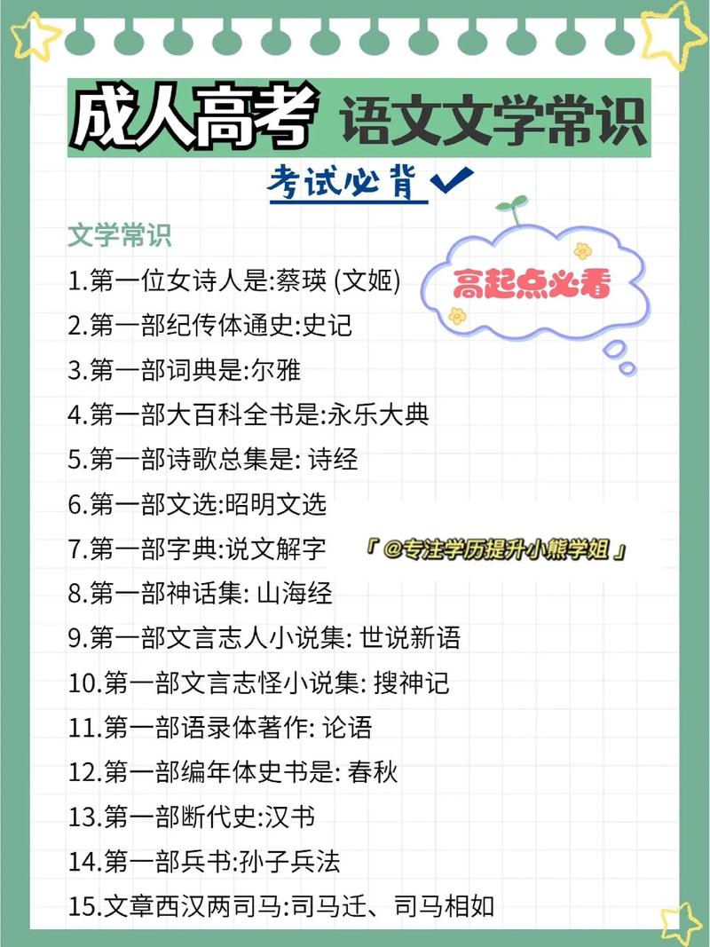 文学文化常识高中 - 高中文化文学常识积累 第3张 文学文化常识高中 - 高中文化文学常识积累 第3张