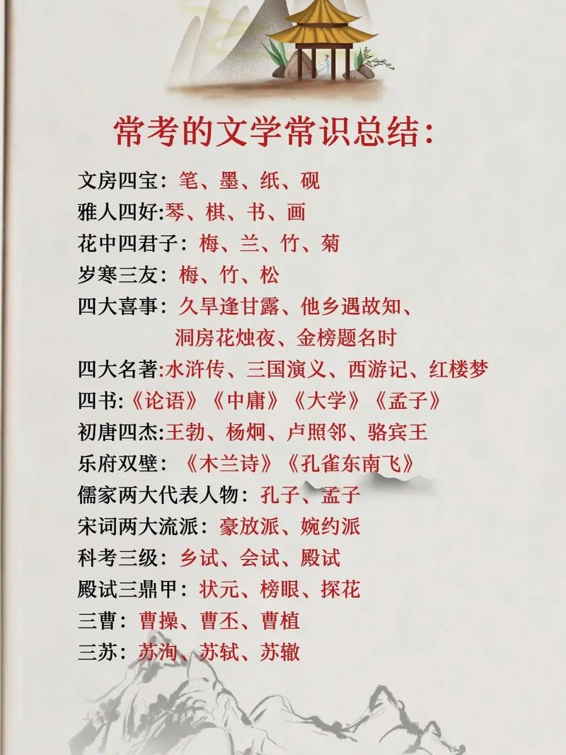 文学常识指什么,文学常识指什么内容 第4张 文学常识指什么,文学常识指什么内容 第4张