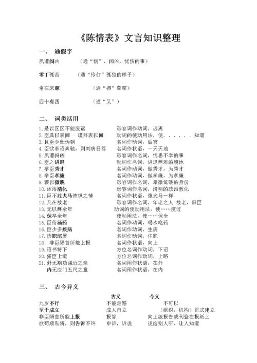 陈情表文学常识(陈情表文学常识题) 第8张 陈情表文学常识(陈情表文学常识题) 第8张