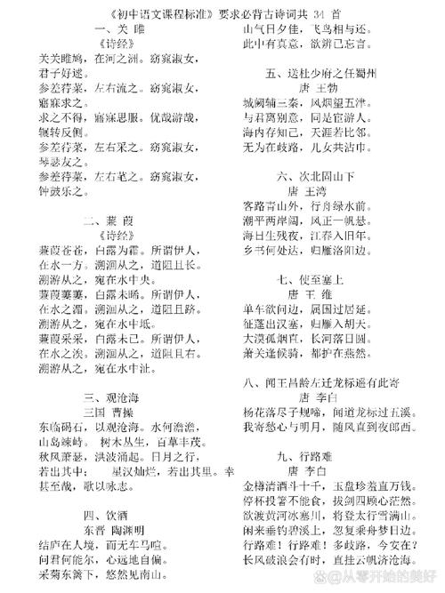 初中诗词常识 - 初中古诗词文化常识 第4张 初中诗词常识 - 初中古诗词文化常识 第4张