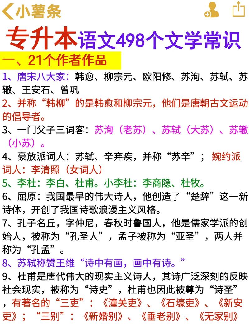 常考的文学常识 - 常考的文学常识主观题 第4张 常考的文学常识 - 常考的文学常识主观题 第4张