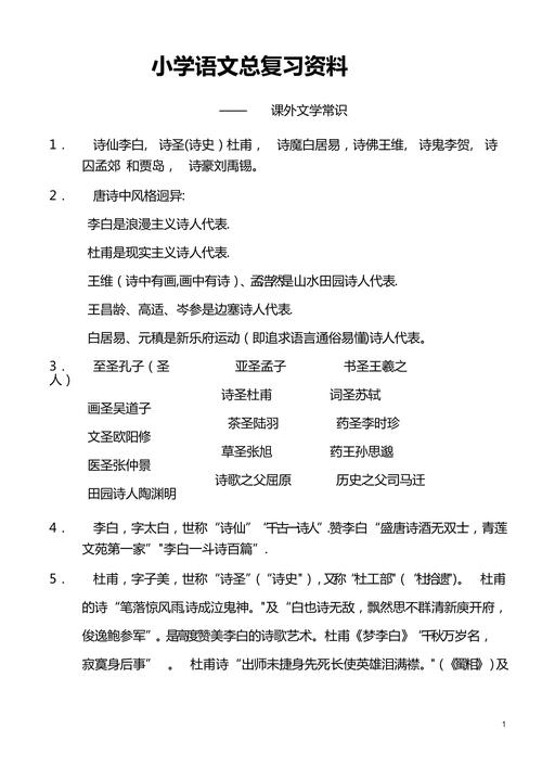 语文常识小学(语文知识集锦小学) 第1张 语文常识小学(语文知识集锦小学) 第1张