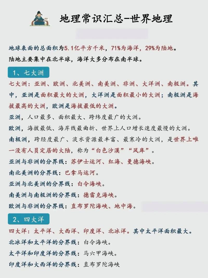 高考地理常识大全,高考地理常识500条 第6张 高考地理常识大全,高考地理常识500条 第6张