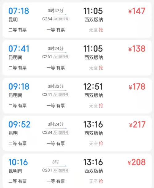 漳州去西双版纳出行,漳州到西双版纳的高铁 第8张 漳州去西双版纳出行,漳州到西双版纳的高铁 第8张
