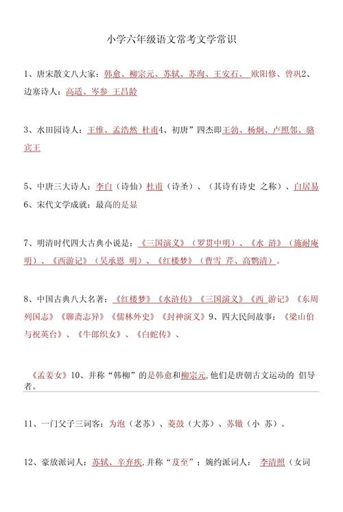 基础文学常识,基础文学常识是什么 第7张 基础文学常识,基础文学常识是什么 第7张
