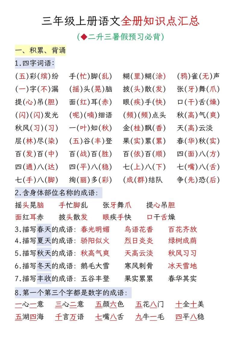 小学语文常识积累大全(小学语文常识积累大全及答案) 第5张 小学语文常识积累大全(小学语文常识积累大全及答案) 第5张