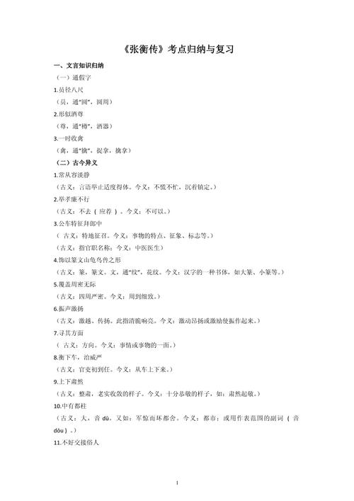张衡传文化常识 - 张衡传知识总结 第5张 张衡传文化常识 - 张衡传知识总结 第5张
