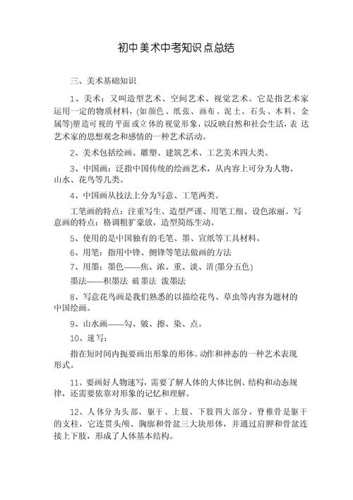 美术常识基础知识50个,美术相关知识常识 第3张 美术常识基础知识50个,美术相关知识常识 第3张