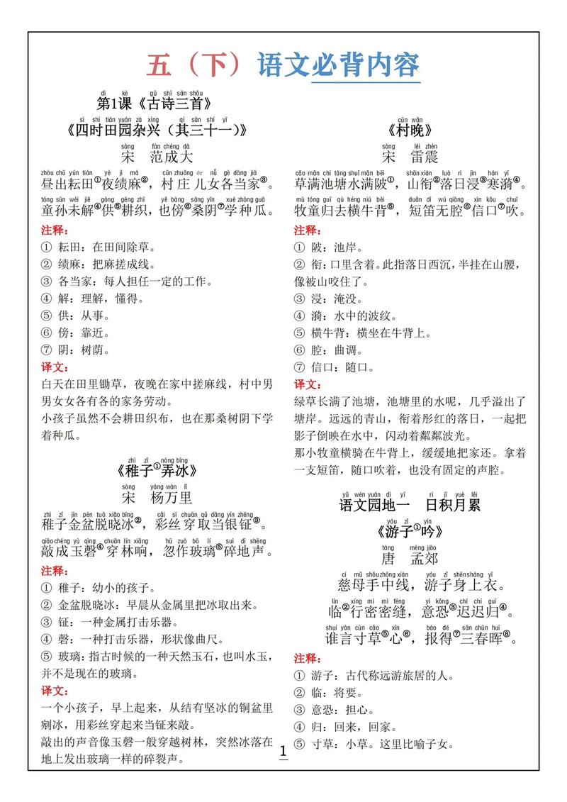 小学生文学常识大全,小学生文学常识大全100篇 第5张 小学生文学常识大全,小学生文学常识大全100篇 第5张